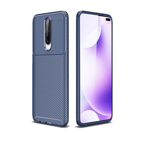 Silikon Hülle Handyhülle Gummi Schutzhülle Tasche Köper für Xiaomi Redmi K30 4G Blau