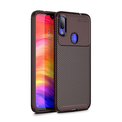 Silikon Hülle Handyhülle Gummi Schutzhülle Tasche Köper für Xiaomi Redmi Note 7 Pro Braun