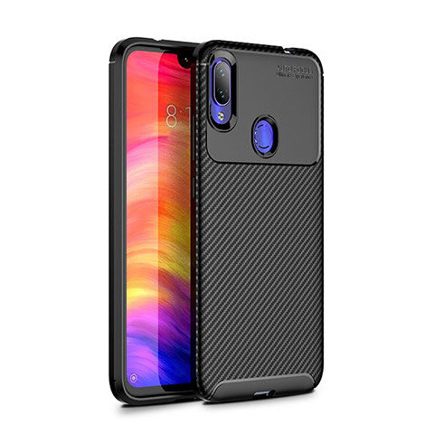 Silikon Hülle Handyhülle Gummi Schutzhülle Tasche Köper für Xiaomi Redmi Note 7 Schwarz