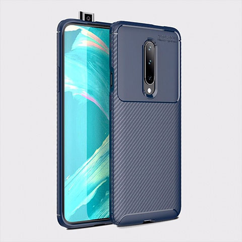 Silikon Hülle Handyhülle Gummi Schutzhülle Tasche Köper S01 für OnePlus 7 Pro Blau