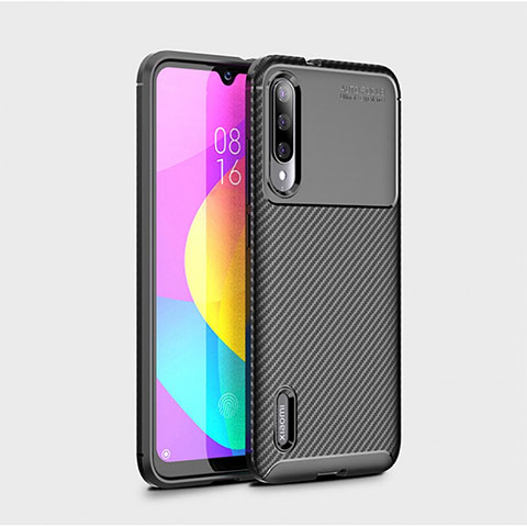 Silikon Hülle Handyhülle Gummi Schutzhülle Tasche Köper S01 für Xiaomi CC9e Schwarz