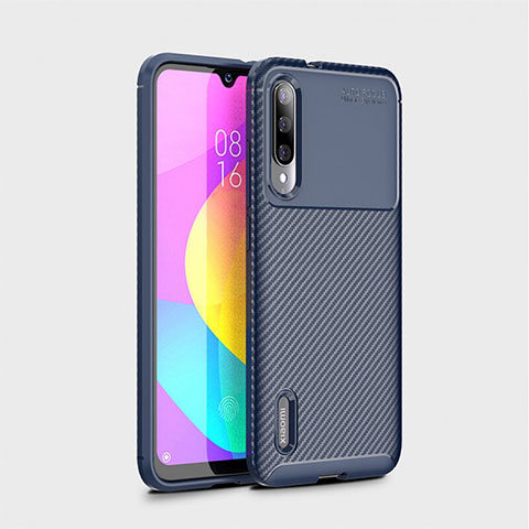 Silikon Hülle Handyhülle Gummi Schutzhülle Tasche Köper S01 für Xiaomi Mi A3 Blau