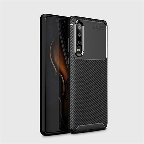 Silikon Hülle Handyhülle Gummi Schutzhülle Tasche Köper Y01 für Huawei P30 Schwarz