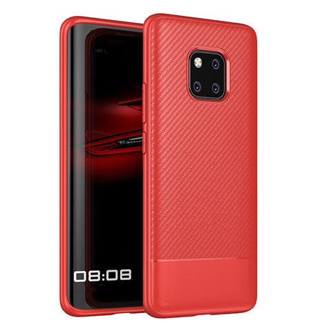 Silikon Hülle Handyhülle Gummi Schutzhülle Tasche Köper Z01 für Huawei Mate 20 Pro Rot