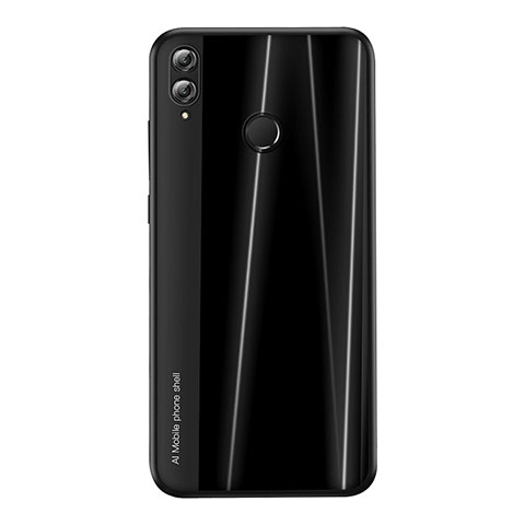 Silikon Hülle Handyhülle Gummi Schutzhülle Tasche Line für Huawei Honor 8X Schwarz