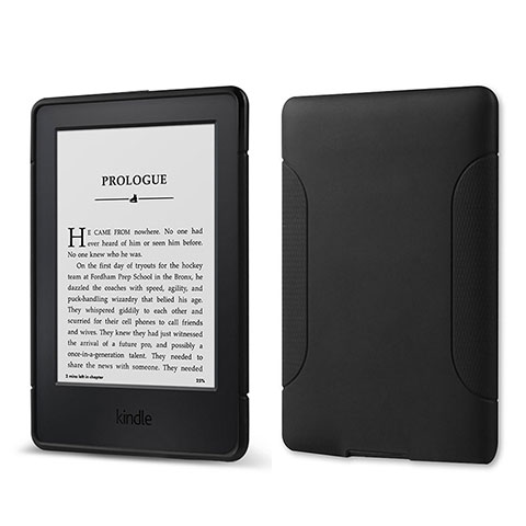 Silikon Hülle Handyhülle Ultra Dünn Flexible Schutzhülle 360 Grad Ganzkörper Tasche für Amazon Kindle 6 inch Schwarz