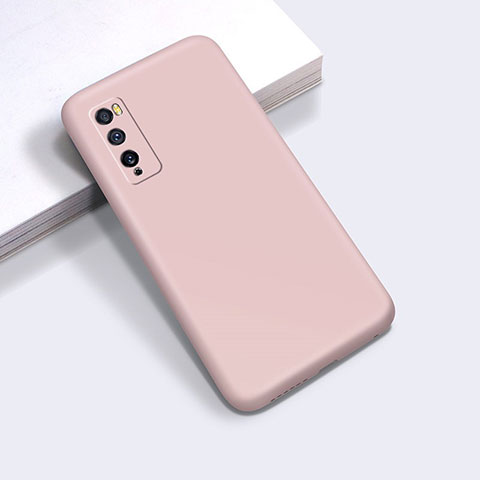 Silikon Hülle Handyhülle Ultra Dünn Flexible Schutzhülle 360 Grad Ganzkörper Tasche für Huawei Enjoy 20 Pro 5G Rosa