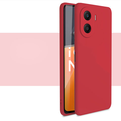 Silikon Hülle Handyhülle Ultra Dünn Flexible Schutzhülle 360 Grad Ganzkörper Tasche für Huawei Honor X40i 5G Rot