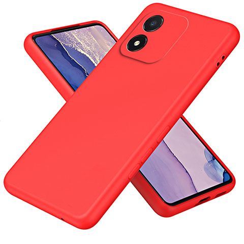 Silikon Hülle Handyhülle Ultra Dünn Flexible Schutzhülle 360 Grad Ganzkörper Tasche für Huawei Honor X5 Rot