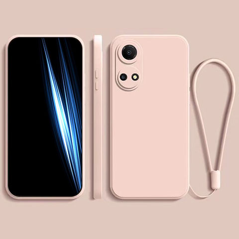 Silikon Hülle Handyhülle Ultra Dünn Flexible Schutzhülle 360 Grad Ganzkörper Tasche für Huawei Honor X7 Rosa