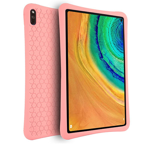 Silikon Hülle Handyhülle Ultra Dünn Flexible Schutzhülle 360 Grad Ganzkörper Tasche für Huawei MatePad Pro Rosa