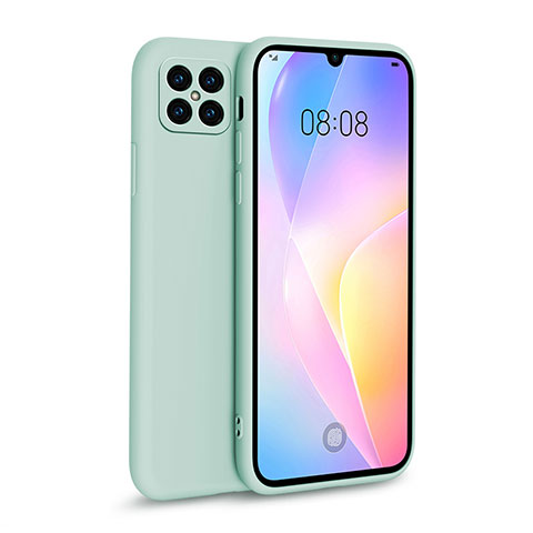 Silikon Hülle Handyhülle Ultra Dünn Flexible Schutzhülle 360 Grad Ganzkörper Tasche für Huawei Nova 8 SE 5G Cyan