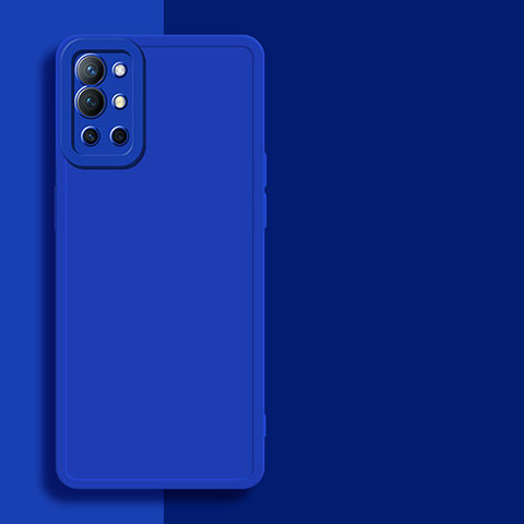 Silikon Hülle Handyhülle Ultra Dünn Flexible Schutzhülle 360 Grad Ganzkörper Tasche für OnePlus 9R 5G Blau