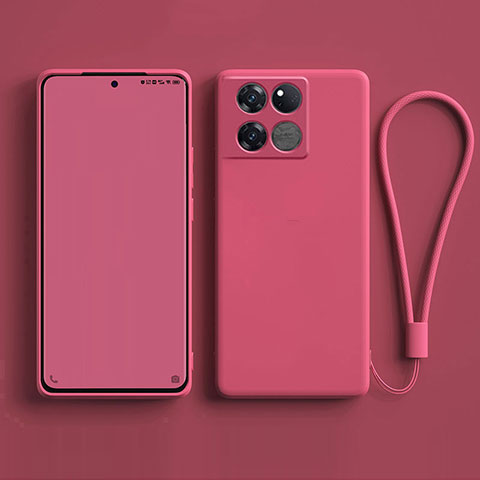 Silikon Hülle Handyhülle Ultra Dünn Flexible Schutzhülle 360 Grad Ganzkörper Tasche für OnePlus Ace Pro 5G Pink