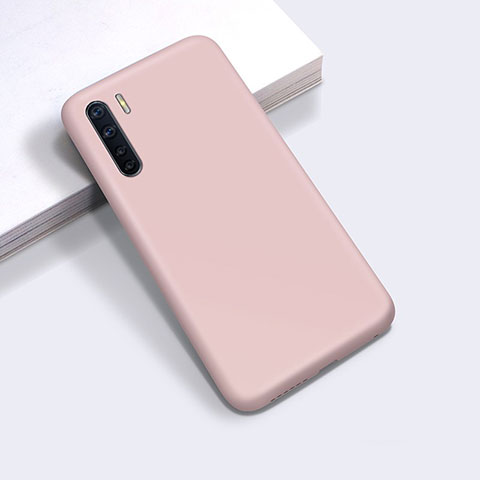 Silikon Hülle Handyhülle Ultra Dünn Flexible Schutzhülle 360 Grad Ganzkörper Tasche für Oppo A91 Rosa