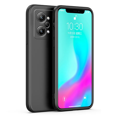 Silikon Hülle Handyhülle Ultra Dünn Flexible Schutzhülle 360 Grad Ganzkörper Tasche für Oppo K10 Pro 5G Schwarz