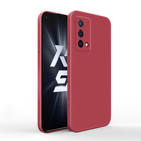 Silikon Hülle Handyhülle Ultra Dünn Flexible Schutzhülle 360 Grad Ganzkörper Tasche für Oppo K9 5G Rot