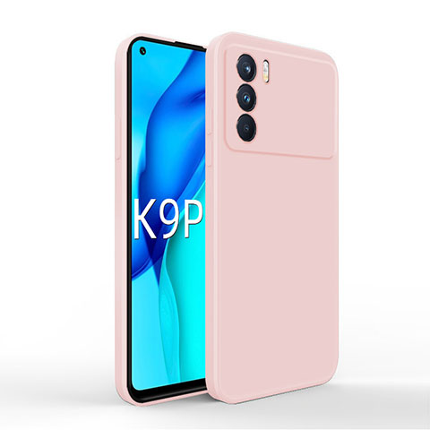 Silikon Hülle Handyhülle Ultra Dünn Flexible Schutzhülle 360 Grad Ganzkörper Tasche für Oppo K9 Pro 5G Rosa