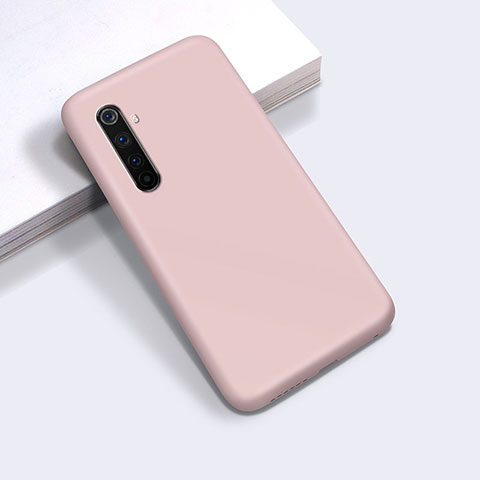 Silikon Hülle Handyhülle Ultra Dünn Flexible Schutzhülle 360 Grad Ganzkörper Tasche für Realme 6 Pro Rosa