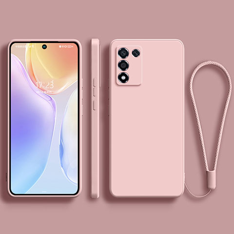 Silikon Hülle Handyhülle Ultra Dünn Flexible Schutzhülle 360 Grad Ganzkörper Tasche für Realme 9 SE 5G Rosa