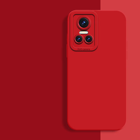 Silikon Hülle Handyhülle Ultra Dünn Flexible Schutzhülle 360 Grad Ganzkörper Tasche für Realme GT Neo3 5G Rot