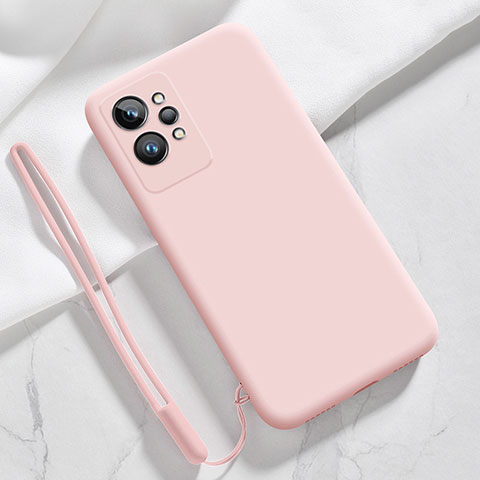 Silikon Hülle Handyhülle Ultra Dünn Flexible Schutzhülle 360 Grad Ganzkörper Tasche für Realme GT2 Pro 5G Rosa