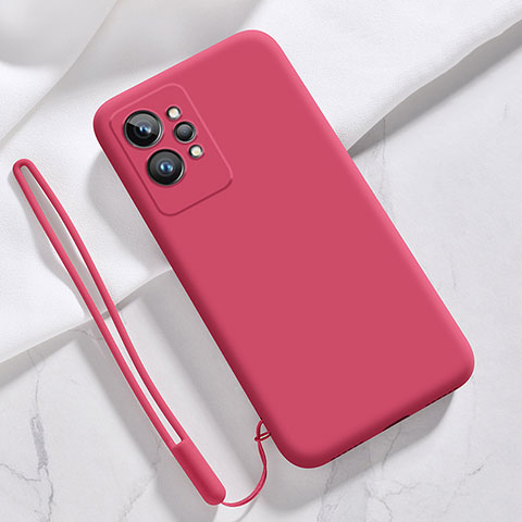 Silikon Hülle Handyhülle Ultra Dünn Flexible Schutzhülle 360 Grad Ganzkörper Tasche für Realme GT2 Pro 5G Rot