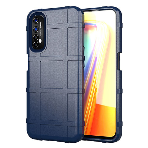 Silikon Hülle Handyhülle Ultra Dünn Flexible Schutzhülle 360 Grad Ganzkörper Tasche für Realme Narzo 20 Pro Blau