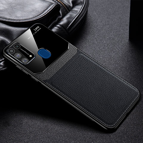 Silikon Hülle Handyhülle Ultra Dünn Flexible Schutzhülle 360 Grad Ganzkörper Tasche für Samsung Galaxy M21s Schwarz