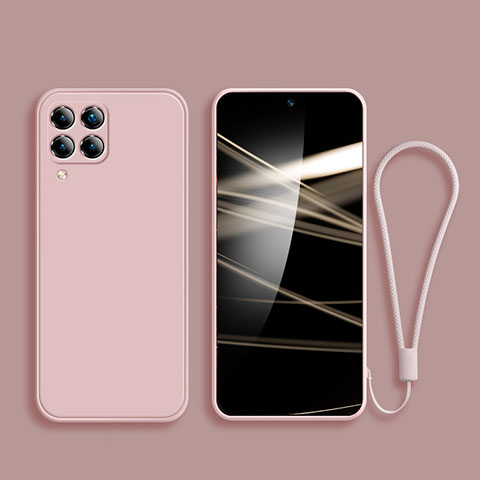 Silikon Hülle Handyhülle Ultra Dünn Flexible Schutzhülle 360 Grad Ganzkörper Tasche für Samsung Galaxy M62 4G Rosa