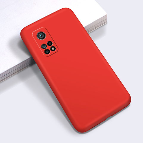 Silikon Hülle Handyhülle Ultra Dünn Flexible Schutzhülle 360 Grad Ganzkörper Tasche für Xiaomi Redmi K30S 5G Rot