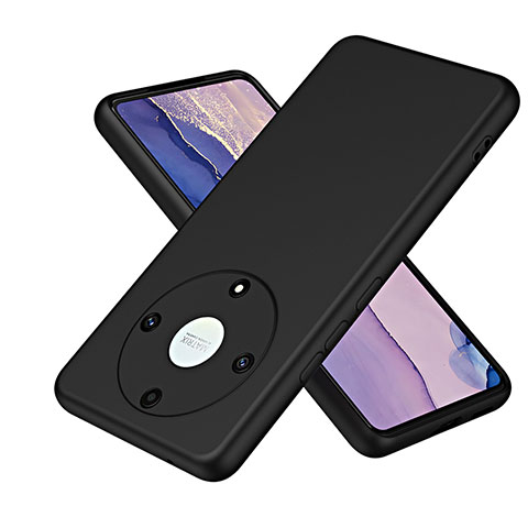 Silikon Hülle Handyhülle Ultra Dünn Flexible Schutzhülle 360 Grad Ganzkörper Tasche H01P für Huawei Honor Magic5 Lite 5G Schwarz