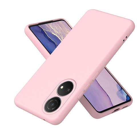 Silikon Hülle Handyhülle Ultra Dünn Flexible Schutzhülle 360 Grad Ganzkörper Tasche H01P für Huawei Honor X7 Rosegold