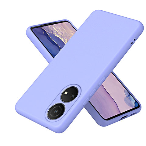 Silikon Hülle Handyhülle Ultra Dünn Flexible Schutzhülle 360 Grad Ganzkörper Tasche H01P für Huawei Honor X7 Violett