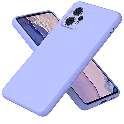 Silikon Hülle Handyhülle Ultra Dünn Flexible Schutzhülle 360 Grad Ganzkörper Tasche H01P für Motorola Moto G23 Violett