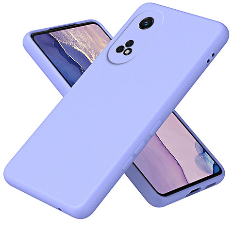 Silikon Hülle Handyhülle Ultra Dünn Flexible Schutzhülle 360 Grad Ganzkörper Tasche H01P für Oppo Reno8 T 4G Violett