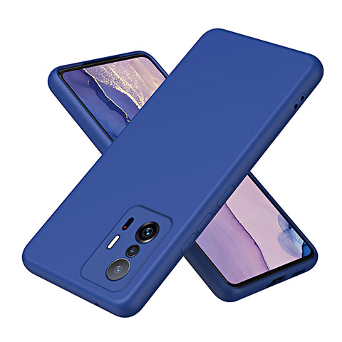 Silikon Hülle Handyhülle Ultra Dünn Flexible Schutzhülle 360 Grad Ganzkörper Tasche H01P für Xiaomi Mi 11T Pro 5G Blau