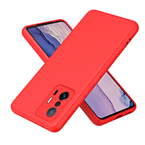 Silikon Hülle Handyhülle Ultra Dünn Flexible Schutzhülle 360 Grad Ganzkörper Tasche H01P für Xiaomi Mi 11T Pro 5G Rot