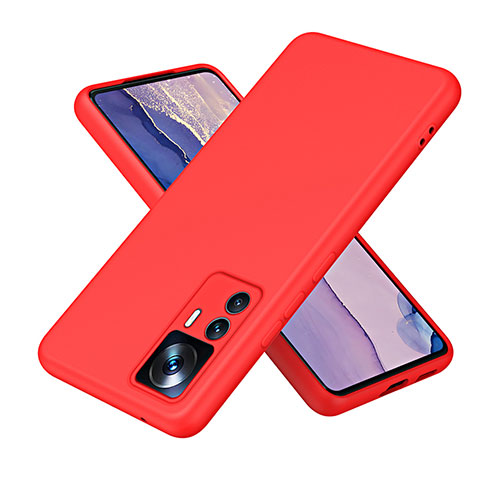 Silikon Hülle Handyhülle Ultra Dünn Flexible Schutzhülle 360 Grad Ganzkörper Tasche H01P für Xiaomi Mi 12T 5G Rot