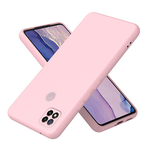 Silikon Hülle Handyhülle Ultra Dünn Flexible Schutzhülle 360 Grad Ganzkörper Tasche H01P für Xiaomi POCO C3 Rosegold