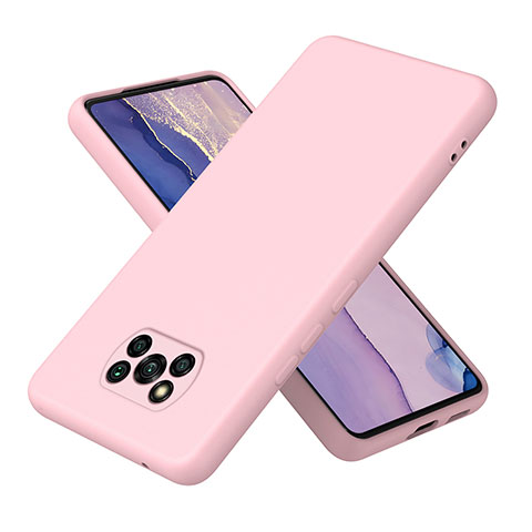 Silikon Hülle Handyhülle Ultra Dünn Flexible Schutzhülle 360 Grad Ganzkörper Tasche H01P für Xiaomi Poco X3 Pro Rosegold