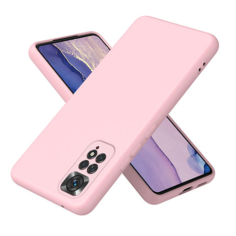 Silikon Hülle Handyhülle Ultra Dünn Flexible Schutzhülle 360 Grad Ganzkörper Tasche H01P für Xiaomi Redmi Note 11 4G (2022) Rosegold