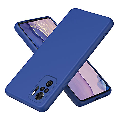 Silikon Hülle Handyhülle Ultra Dünn Flexible Schutzhülle 360 Grad Ganzkörper Tasche H01P für Xiaomi Redmi Note 11 SE India 4G Blau