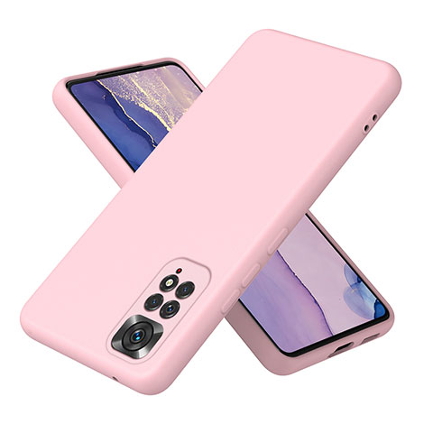 Silikon Hülle Handyhülle Ultra Dünn Flexible Schutzhülle 360 Grad Ganzkörper Tasche H01P für Xiaomi Redmi Note 11S 4G Rosegold