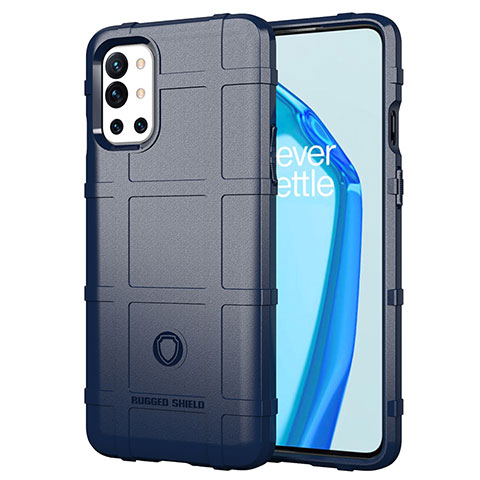 Silikon Hülle Handyhülle Ultra Dünn Flexible Schutzhülle 360 Grad Ganzkörper Tasche J01S für OnePlus 9R 5G Blau