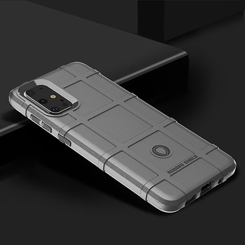 Silikon Hülle Handyhülle Ultra Dünn Flexible Schutzhülle 360 Grad Ganzkörper Tasche J01S für Samsung Galaxy S20 Plus 5G Grau