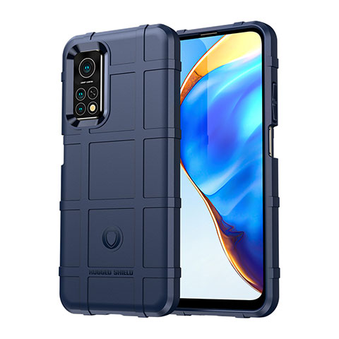 Silikon Hülle Handyhülle Ultra Dünn Flexible Schutzhülle 360 Grad Ganzkörper Tasche J01S für Xiaomi Mi 10T Pro 5G Blau