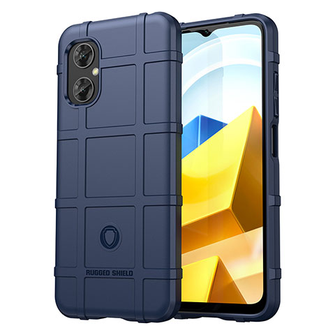 Silikon Hülle Handyhülle Ultra Dünn Flexible Schutzhülle 360 Grad Ganzkörper Tasche J01S für Xiaomi Redmi Note 11R 5G Blau