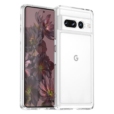 Silikon Hülle Handyhülle Ultra Dünn Flexible Schutzhülle 360 Grad Ganzkörper Tasche J02S für Google Pixel 7 Pro 5G Klar