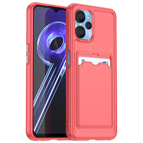 Silikon Hülle Handyhülle Ultra Dünn Flexible Schutzhülle 360 Grad Ganzkörper Tasche J02S für Realme 10T 5G Rot